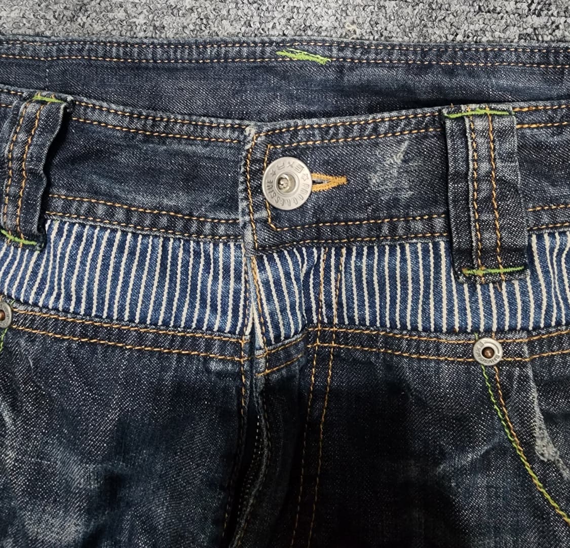 EXR 빈티지 00s 프로그레시브 스포티 데님팬츠 청바지 L 상품이미지5