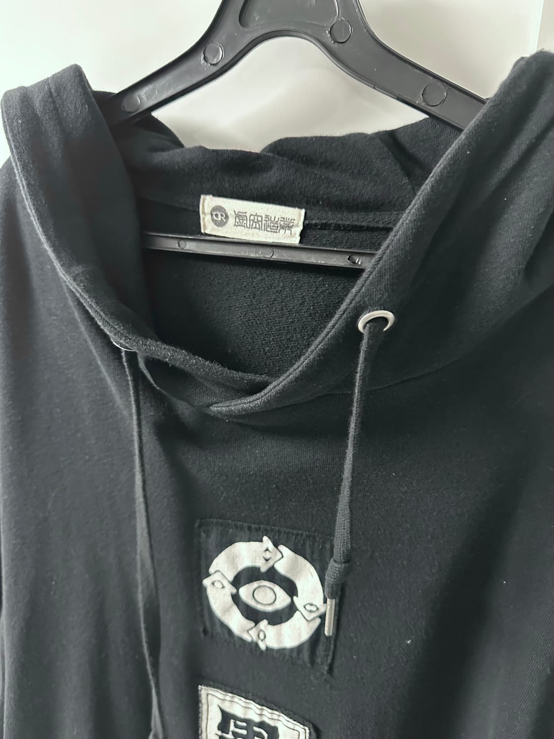 오리엔탈 그래픽 패치 박스핏 후드티 상품이미지2