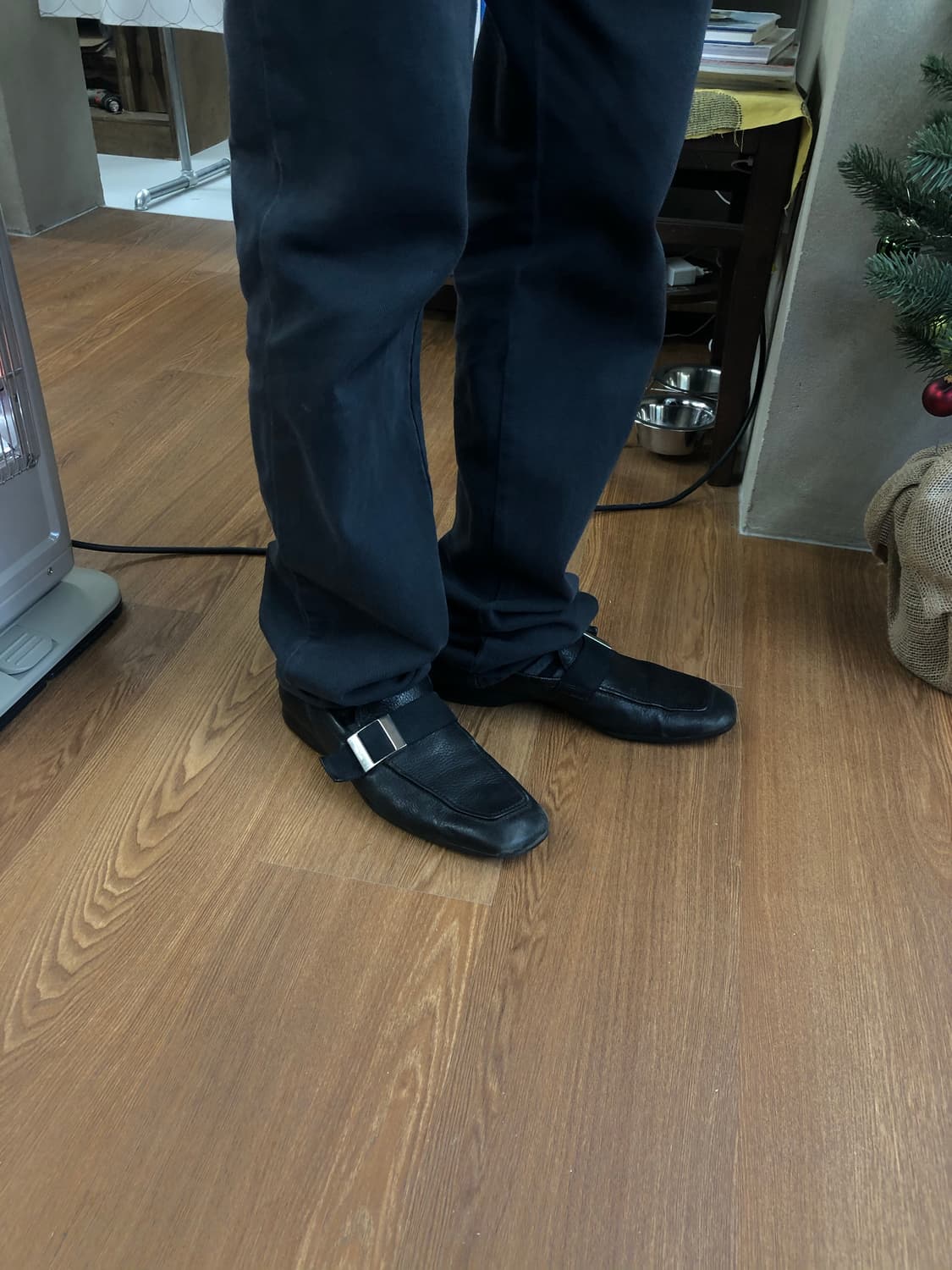 Prada 플랫 버클 로퍼 uk7 상품이미지7