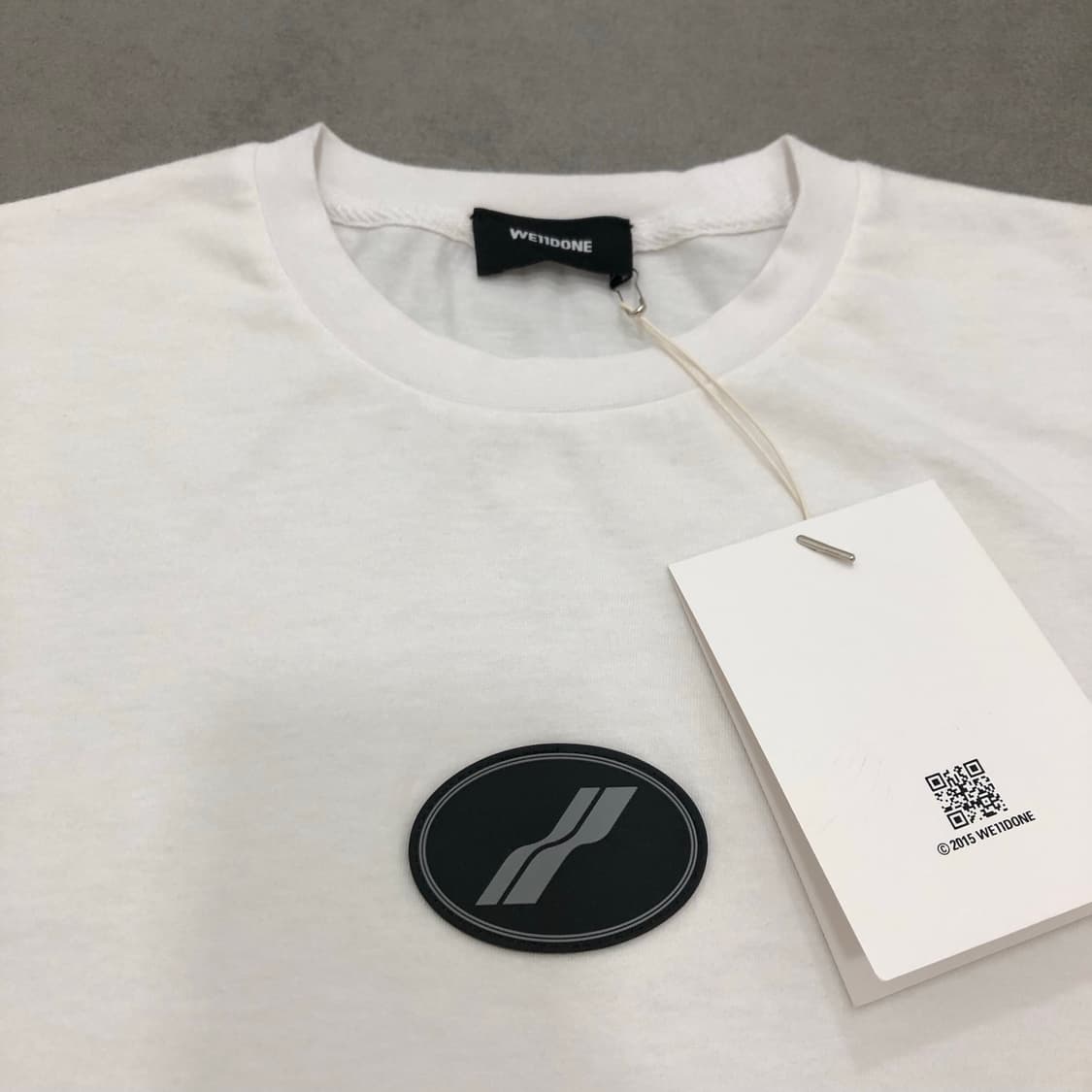 웰던 we11done 더티 오버사이즈 로고 패치 반팔티셔츠 L 상품이미지2