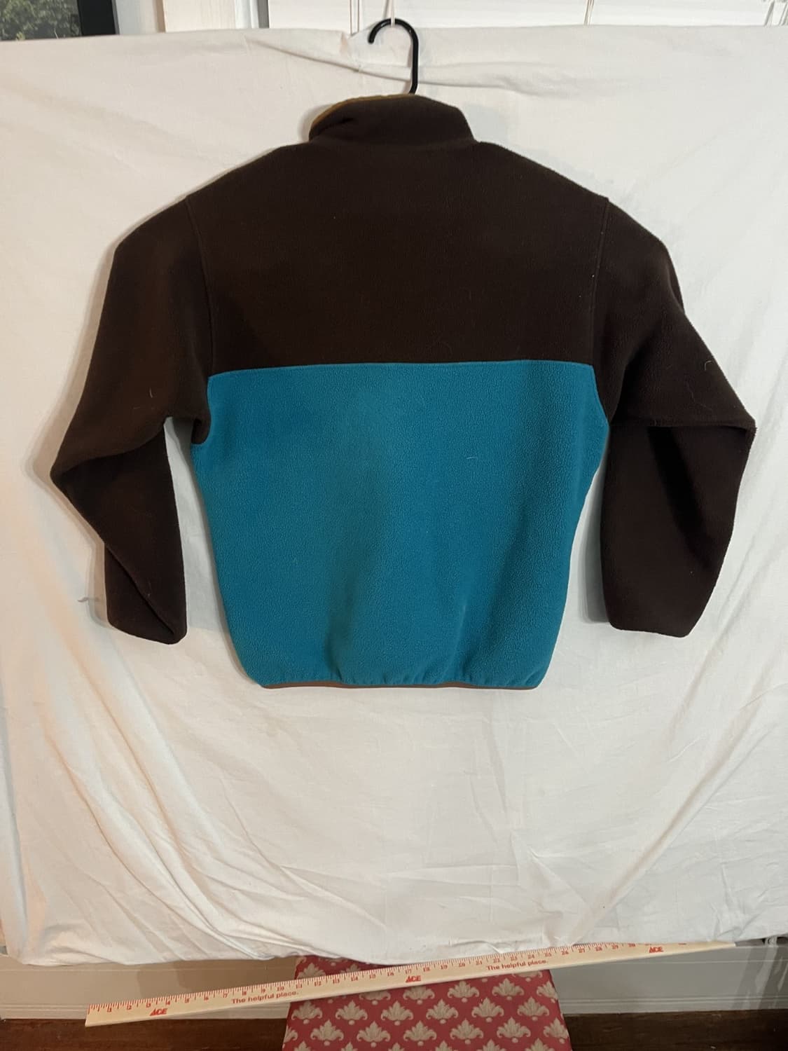 97FW 파타고니아 신칠라 스냅-티 플리스 브라운/청록색 상품이미지4