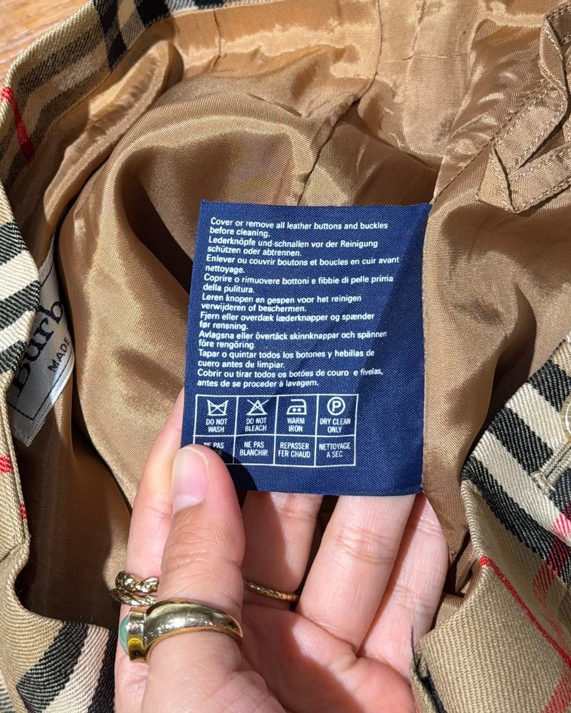 버버리 베이지 노바체크 미디스커트 상품이미지9