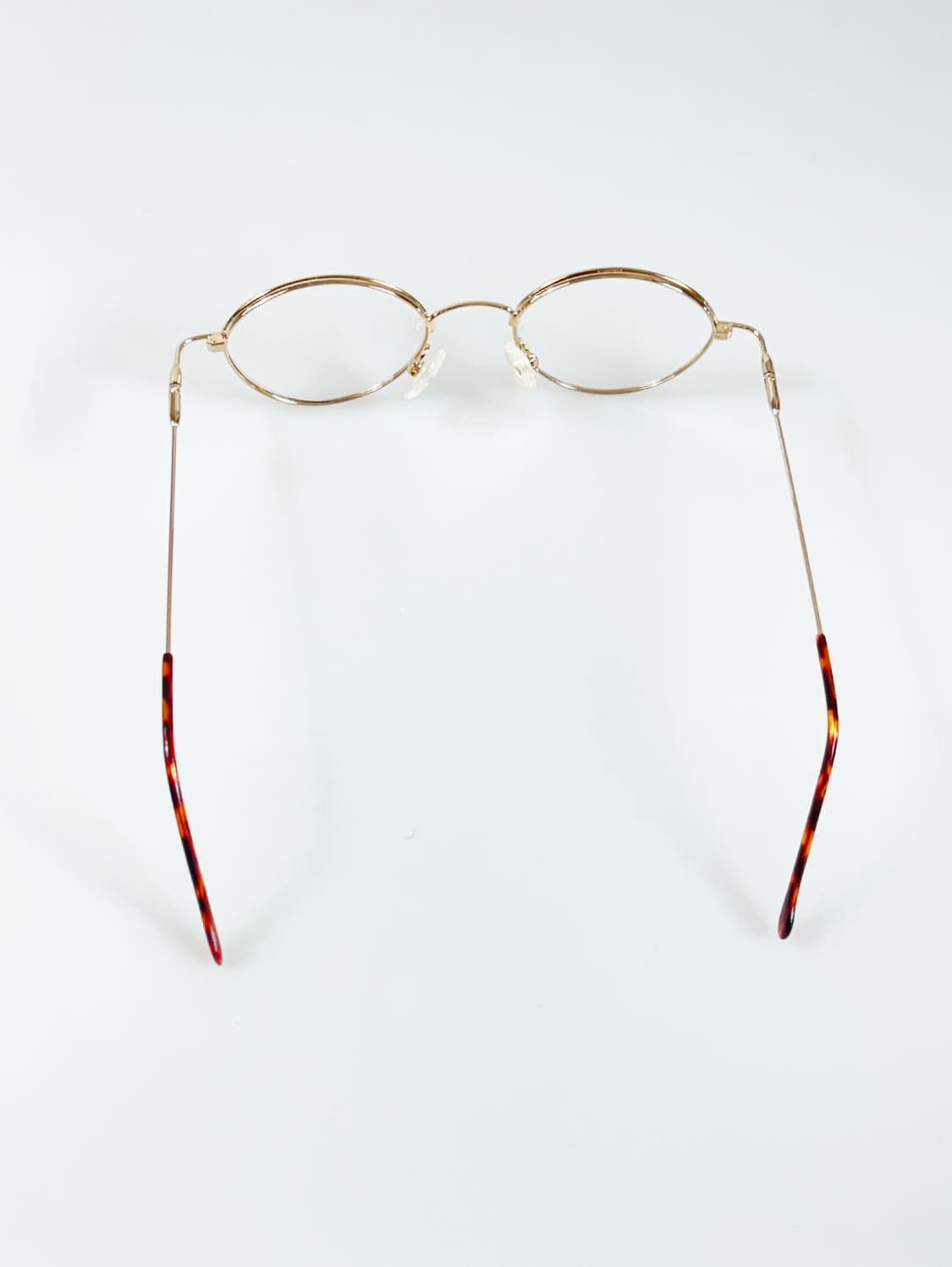 90s 유로피안 골드 라이트웨이트 슬림 라운드 빈티지 안경 상품이미지5
