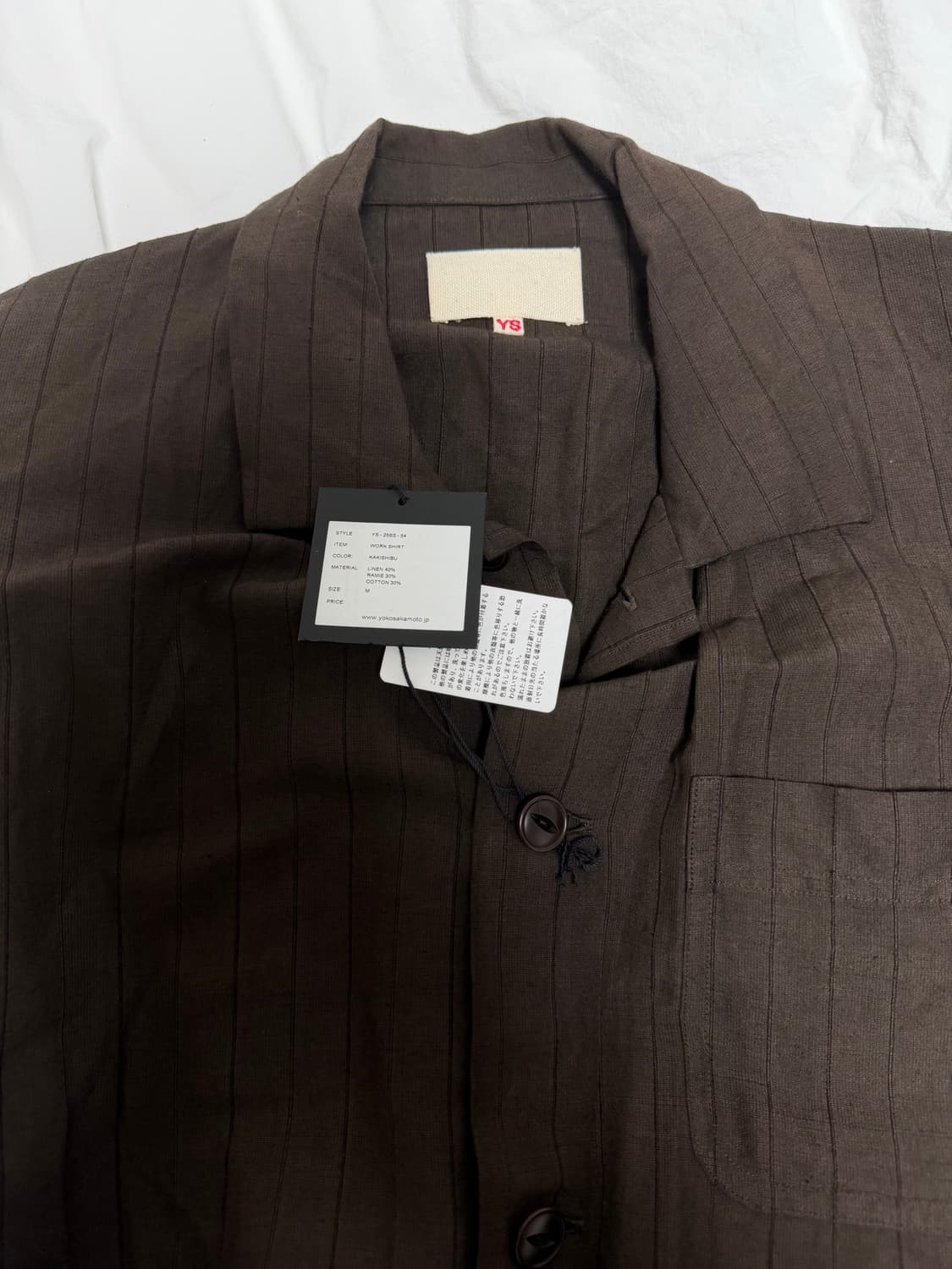 요코사카모토 워크셔츠자켓 카키시부 상품이미지5