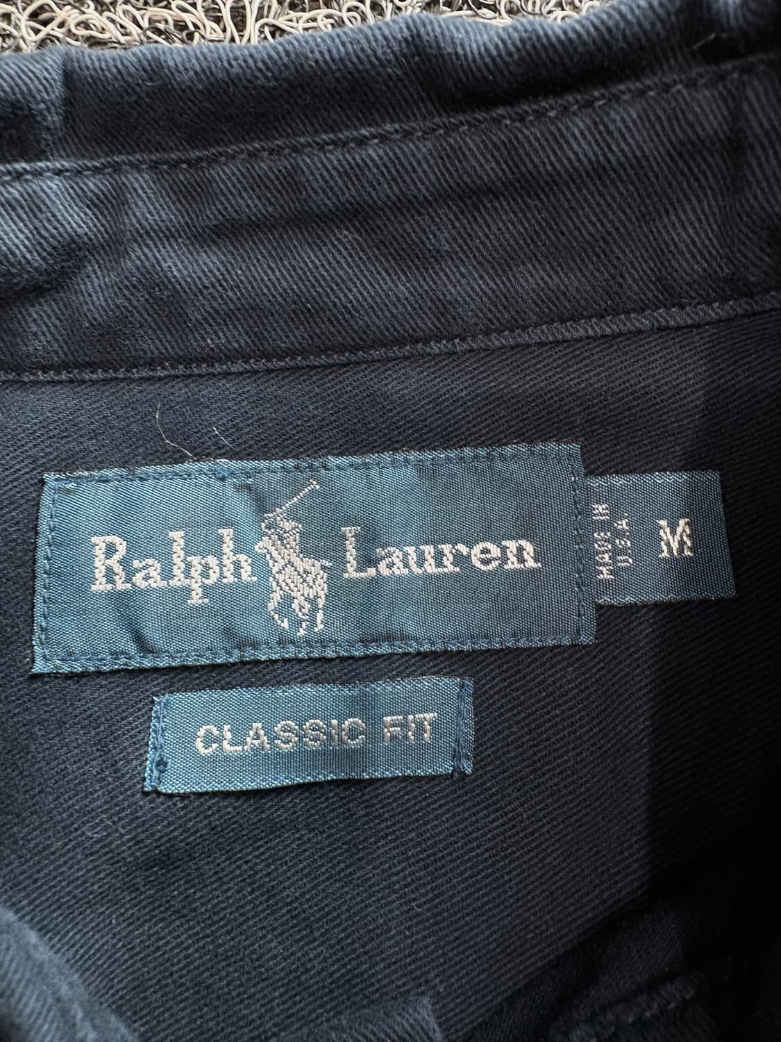 폴로 랄프로렌 포니로고 네이비 셔츠 3696 상품이미지3