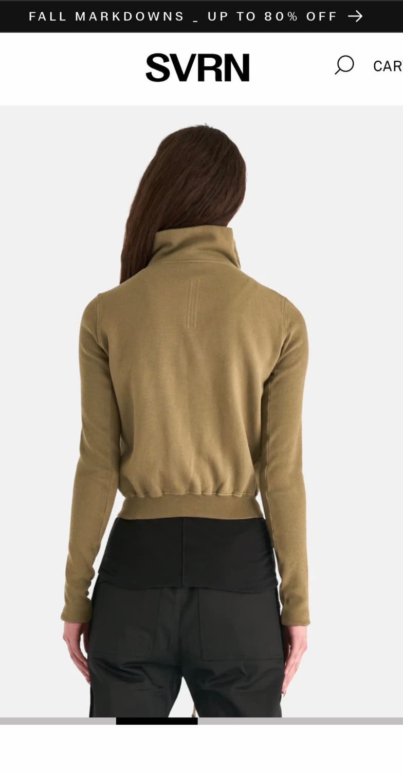 릭오웬스 퍼넬넥 집업 스웻셔츠 마운틴 후드집업 상품이미지4