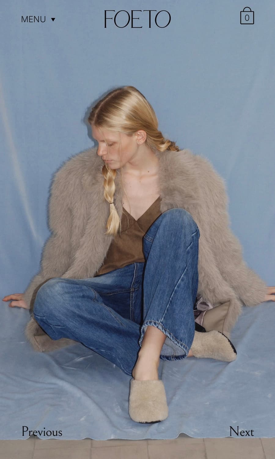 Foeto fur jacket 퍼자켓 (거의새상품) 상품이미지1