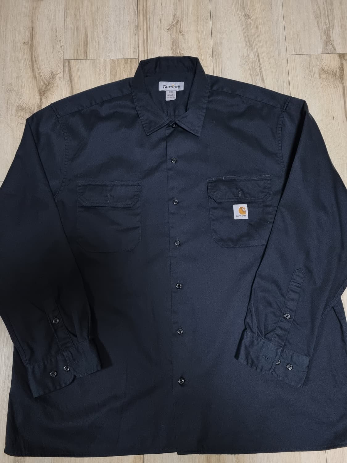 칼하트 워크셔츠 블랙 2XL 상품이미지1