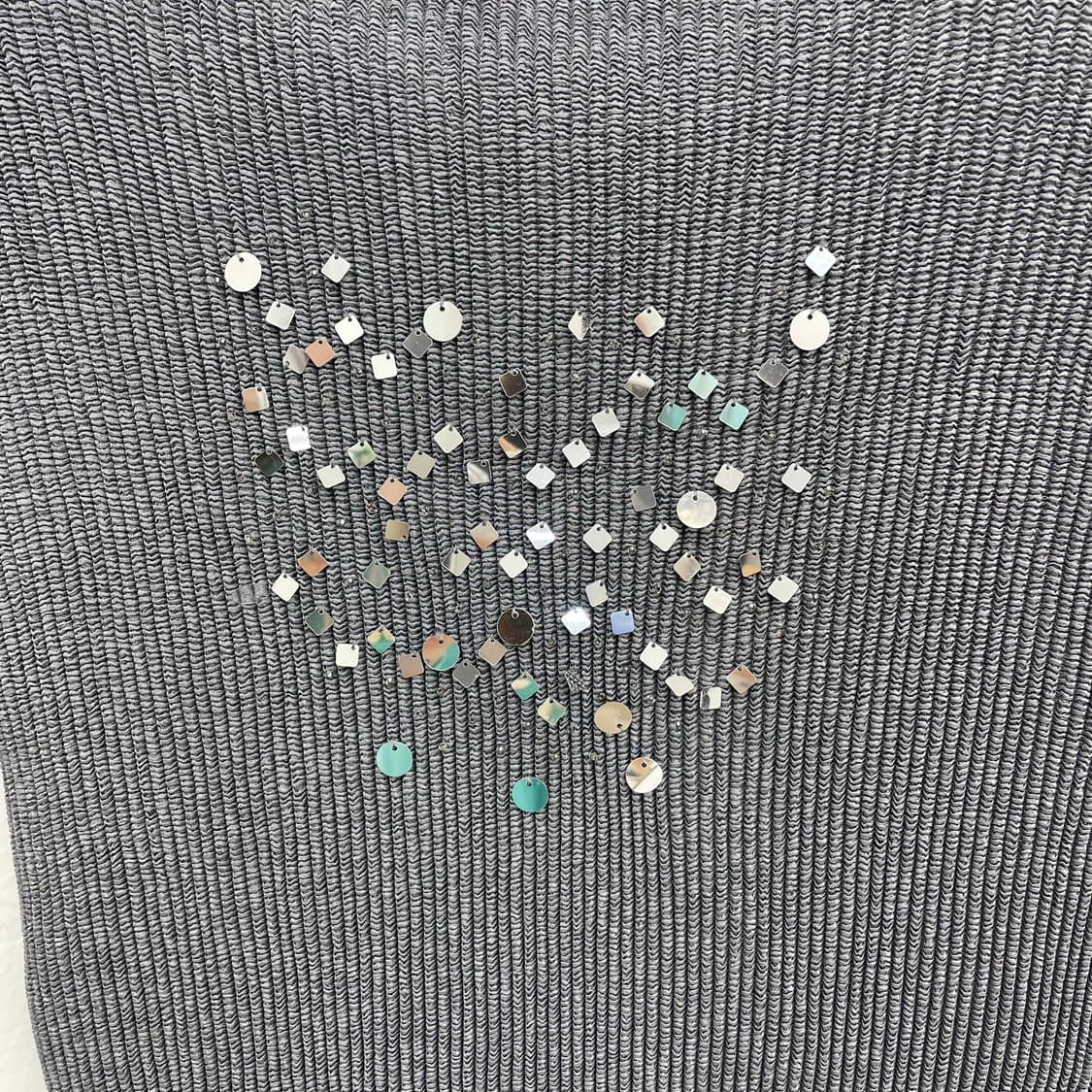 Specchio glitter sequin ribbed neck top 상품이미지3