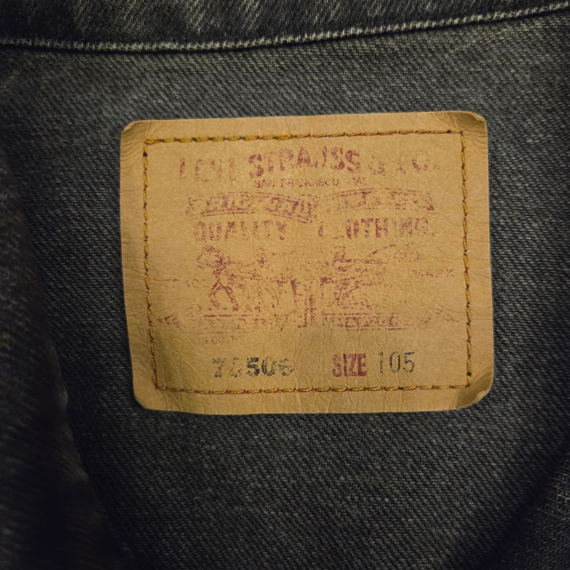 90s 00s 리바이스 70506 흑청자켓 상품이미지3