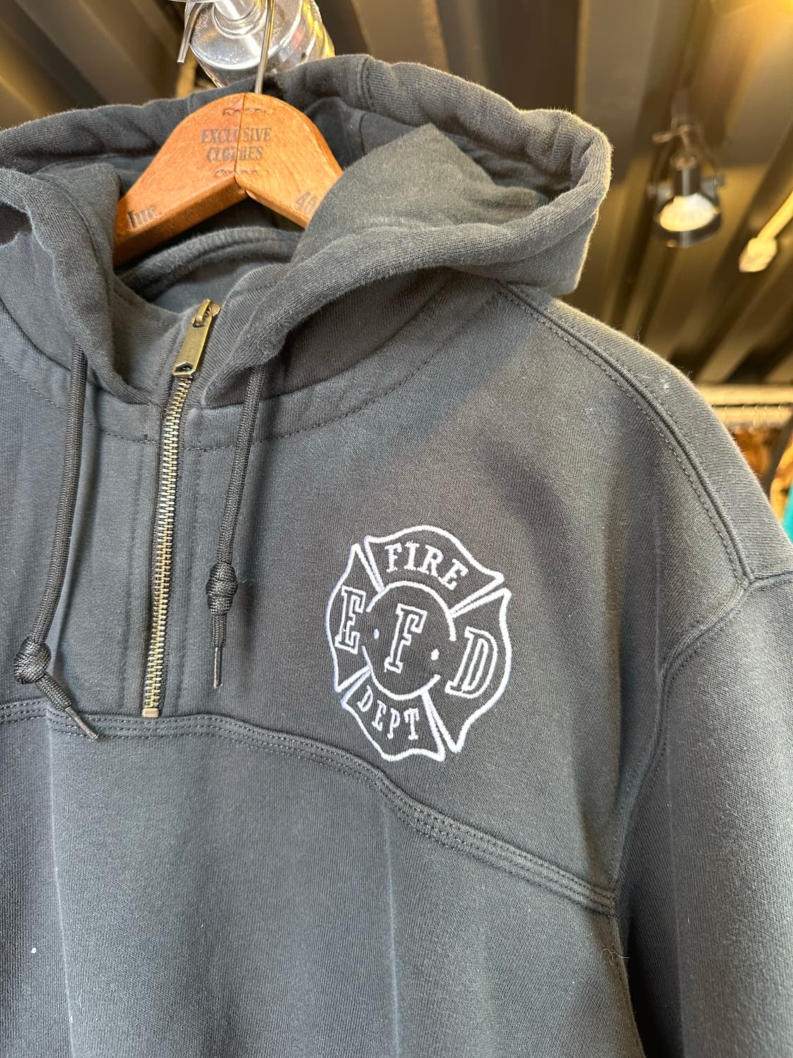 칼하트 헤비웨이트 하프집 페인팅 스웻 후드 상품이미지4