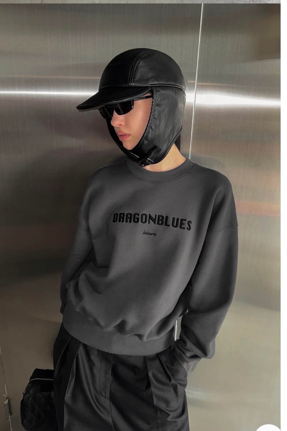 새상품) 드래곤블루스 레더 에비에이터 햇 트루퍼햇 가죽 귀달이 모자리 상품이미지7