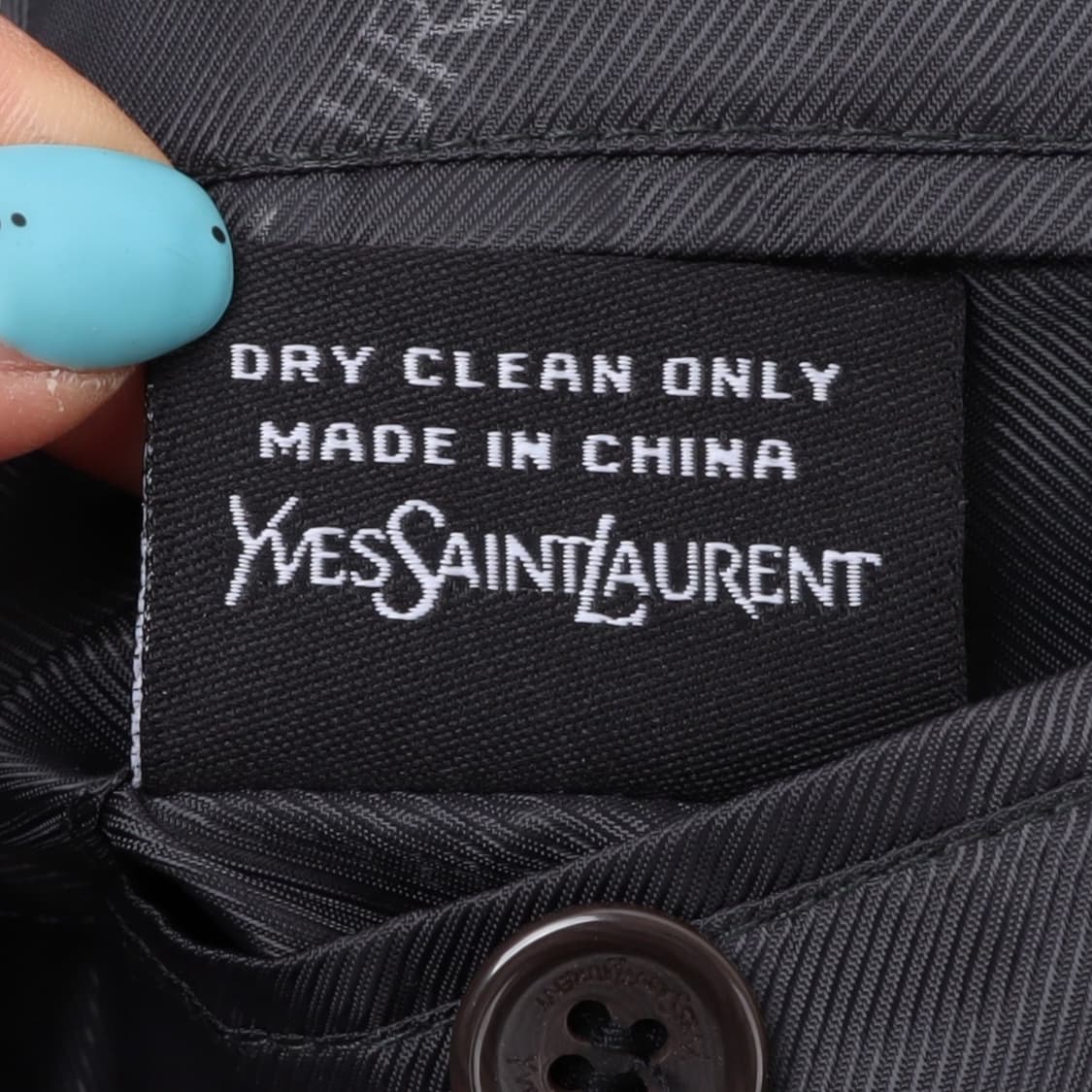 입생로랑 핸드메이드 ysl로고 울 하프 코트 상품이미지10