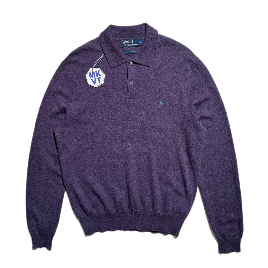 폴로 포니로고 메리노울 카라 니트 상품이미지1