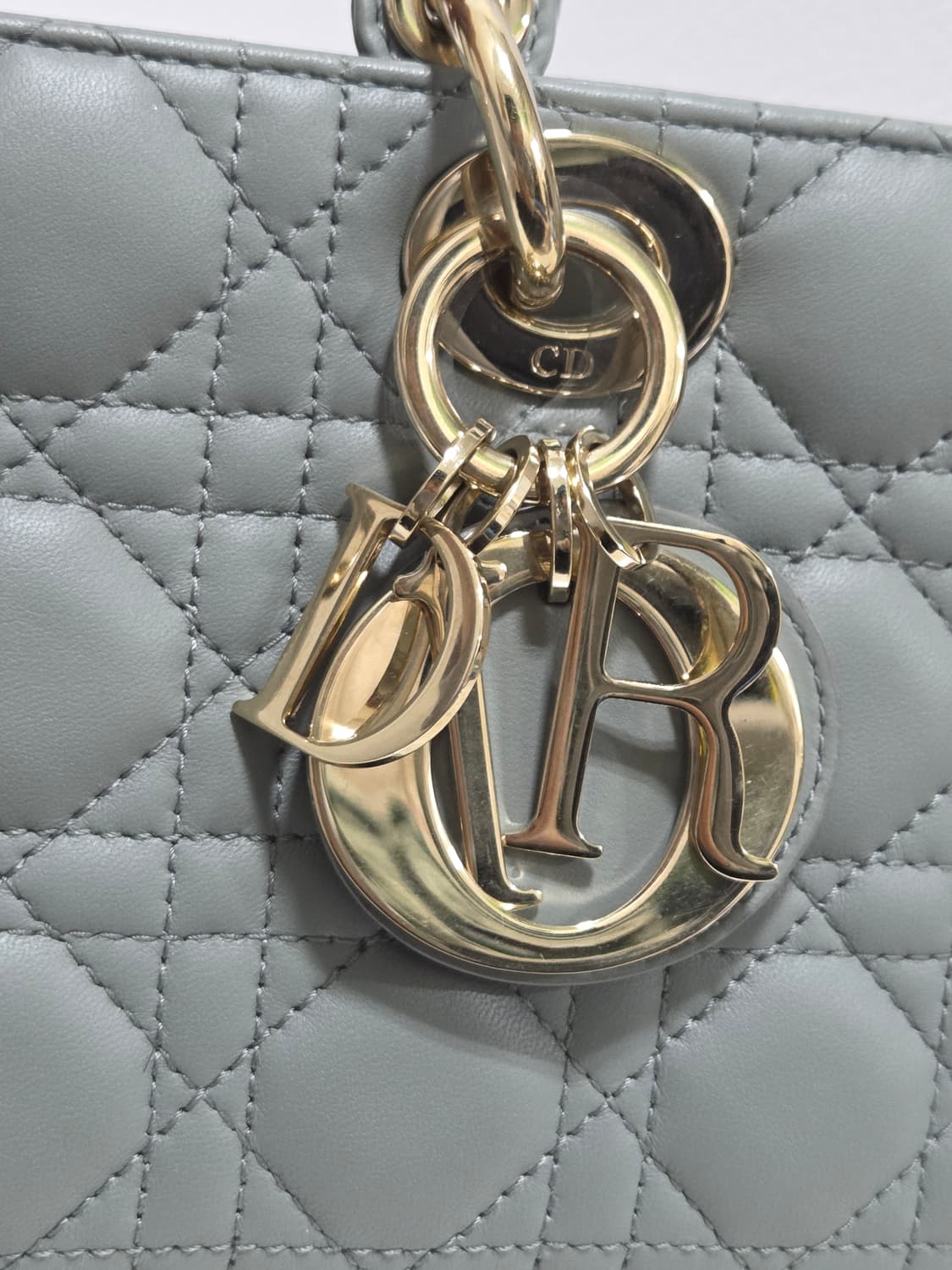 디올 레이디 디조이 백 Medium Size Stone Gray  상품이미지4