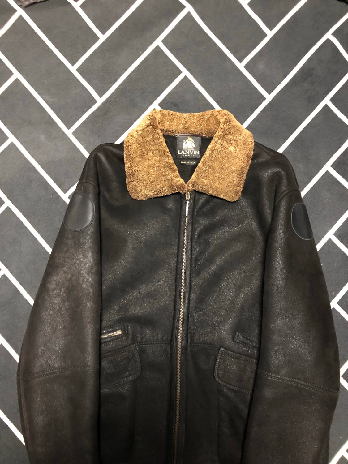 (명품횡제가)랑방 리얼양가죽 시어링무스탕/몽클레어 옴므 톰포드스톤 프라다 상품이미지4