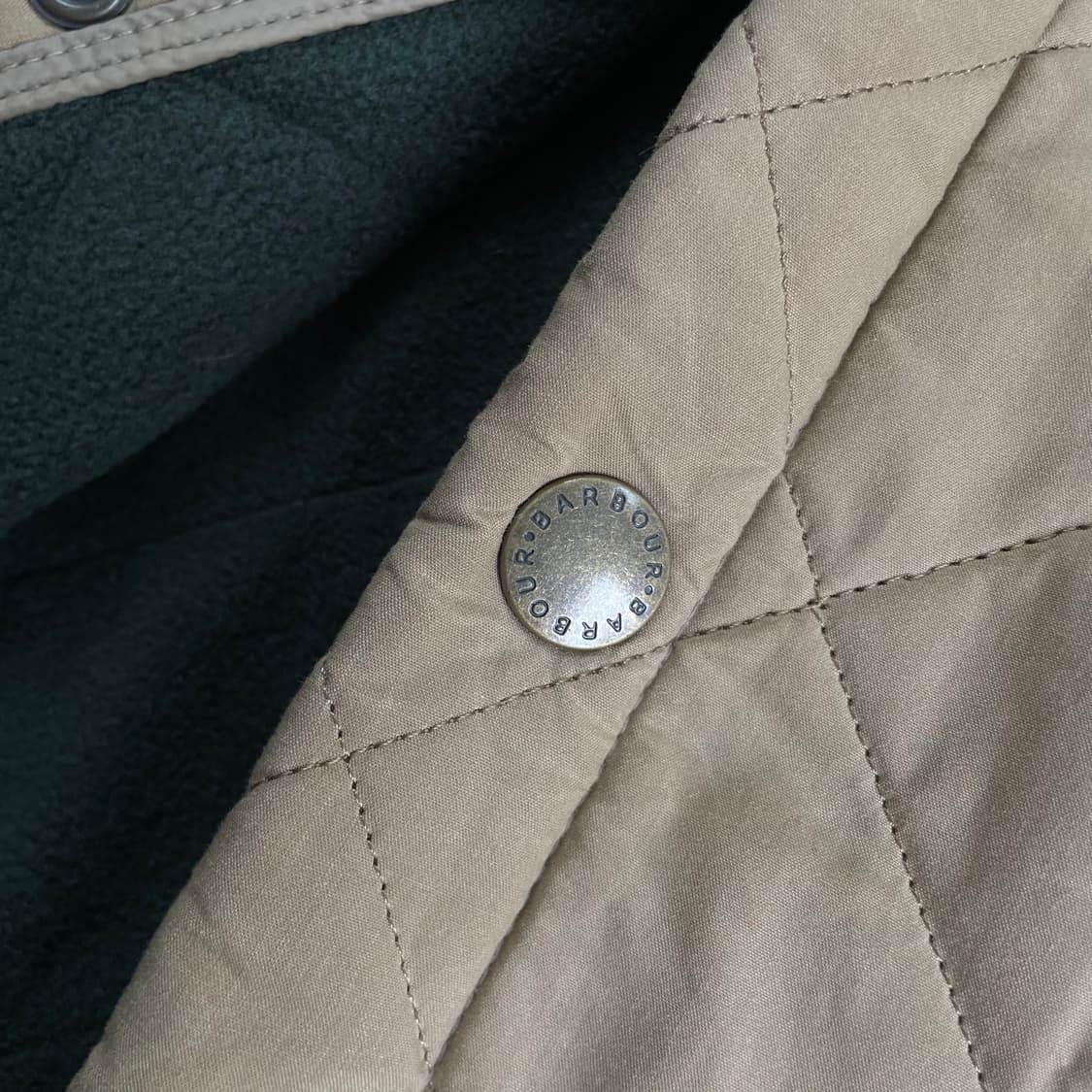Barbour  바버 퀼티드 레더카라 자켓 상품이미지4
