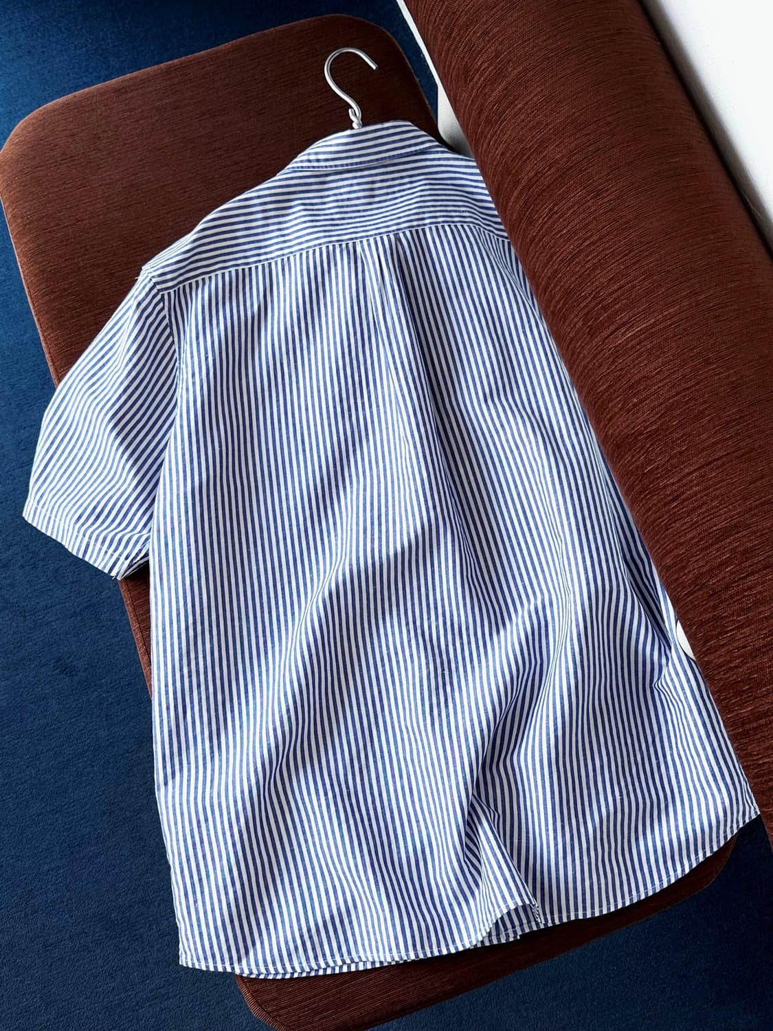 Linen touch natural stripe shirt 상품이미지5