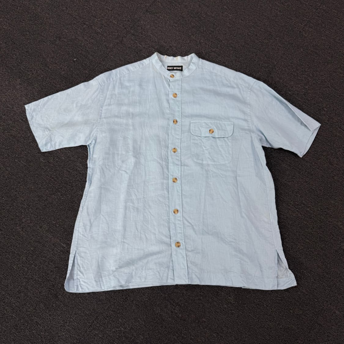 90s 이세이미야케 린넨 반팔 셔츠  상품이미지5