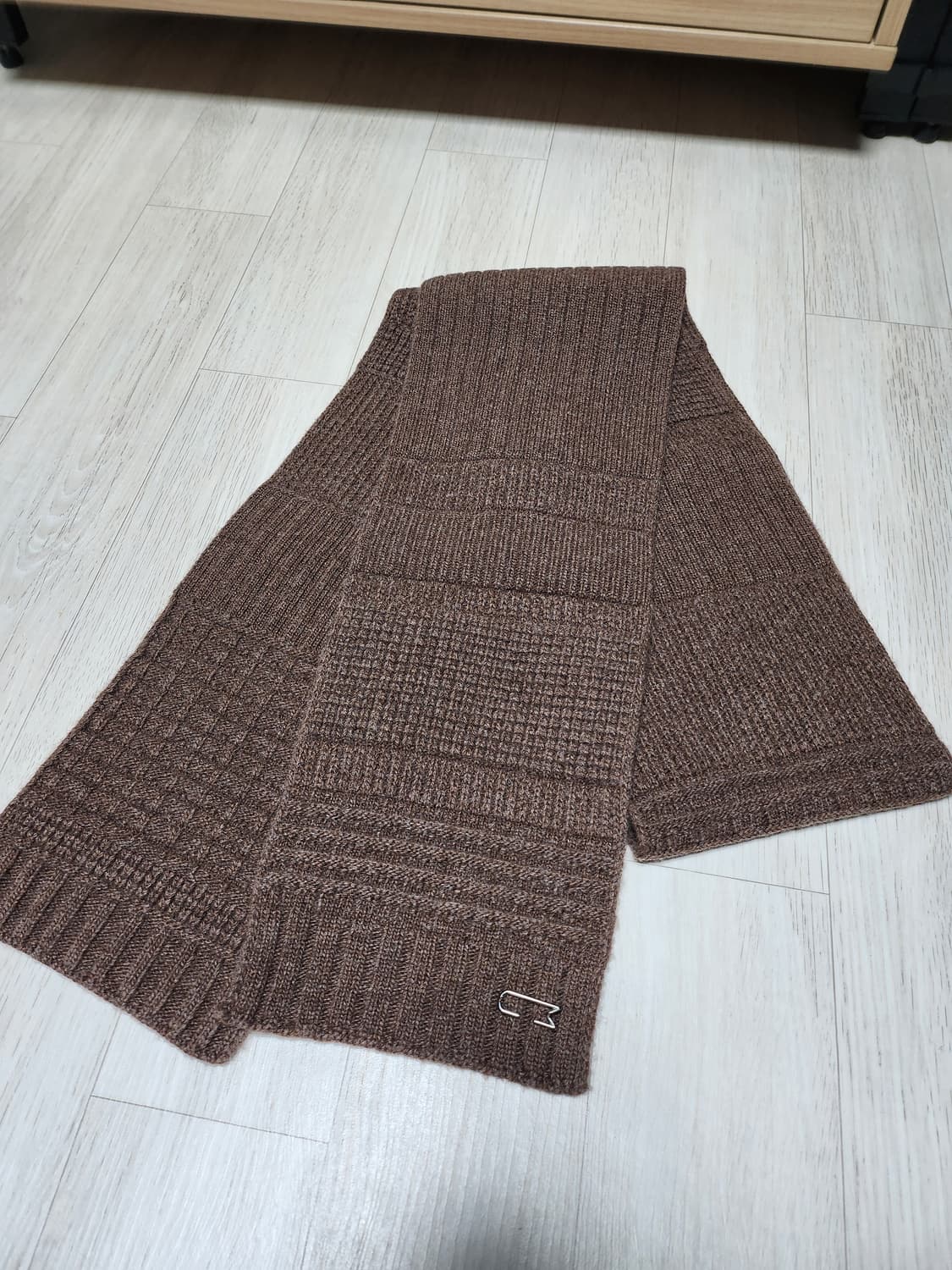 우마뭉 퓨어 울 머플러 메이플 (브라운) 상품이미지2