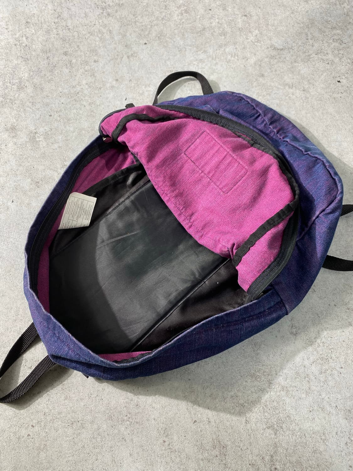 [37*54] Jansport 잔스포츠 퍼플 워시드 데님백팩 상품이미지6