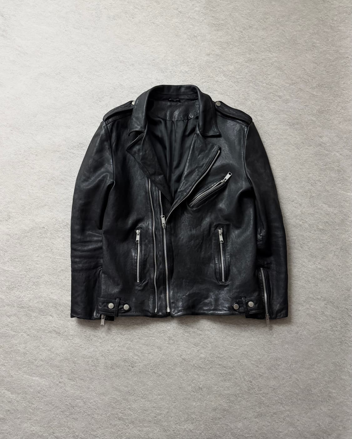 램스킨 멀티지퍼 더블라이더 자켓 상품이미지2