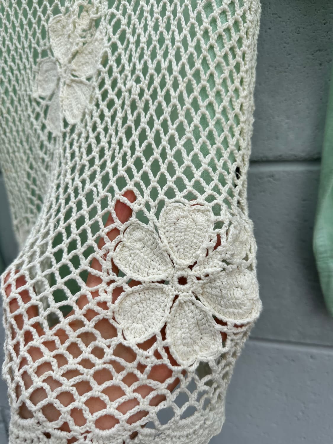 플라워 니트 조끼 상품이미지5