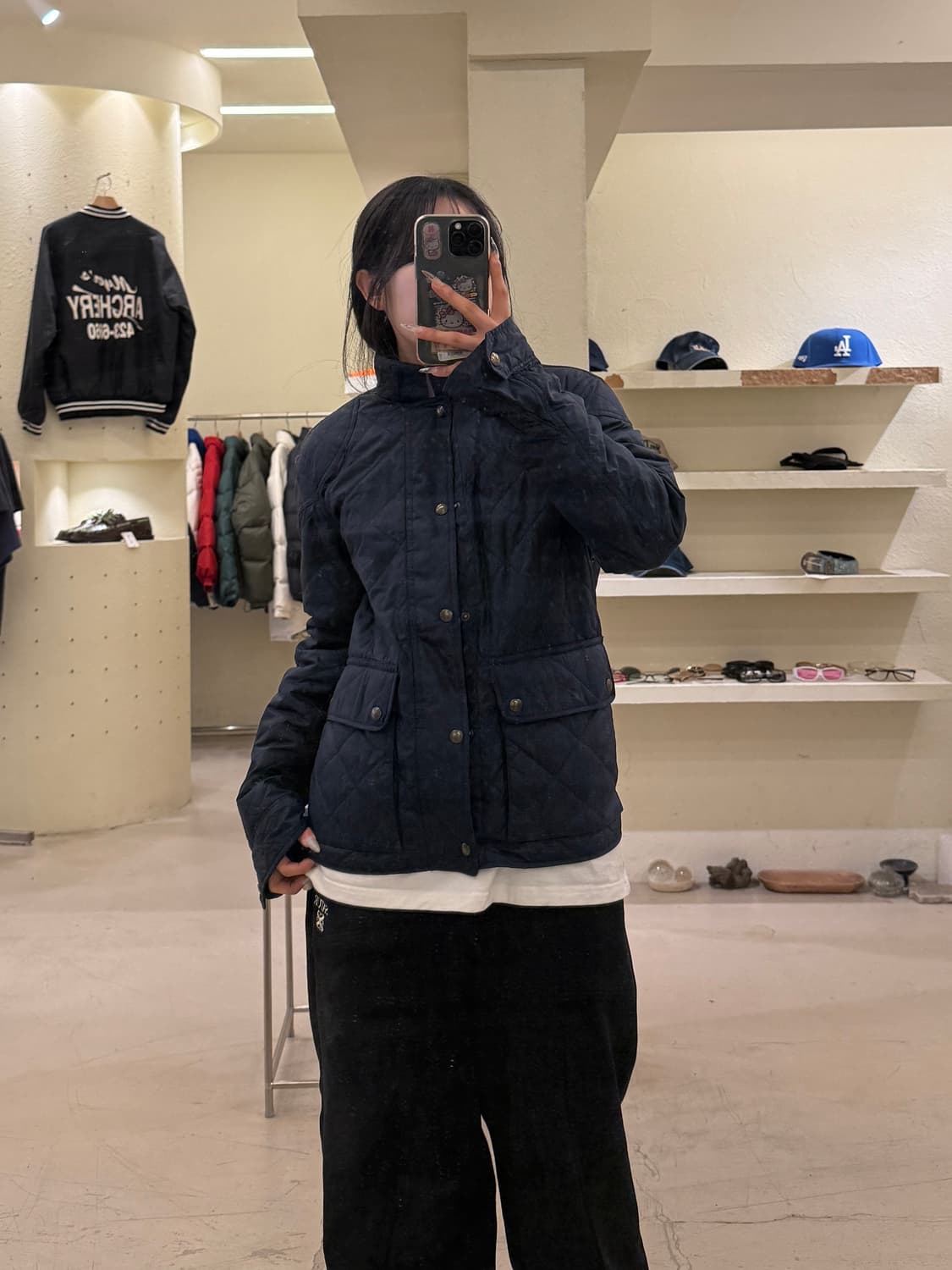 폴로 랄프로렌 캠튼 퀼팅 자켓 네이비 U1000 상품이미지1