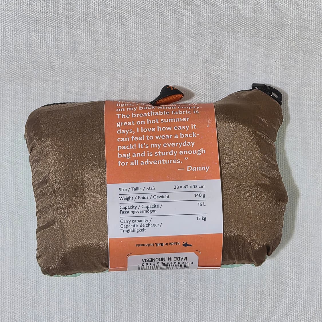 (새상품) 티켓투더문 백팩 15L 민트 아이스 브라운 상품이미지5