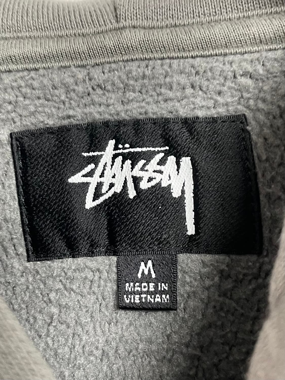 스투시 아웃라인 집 그레이 후드집업 (on.598) 상품이미지4