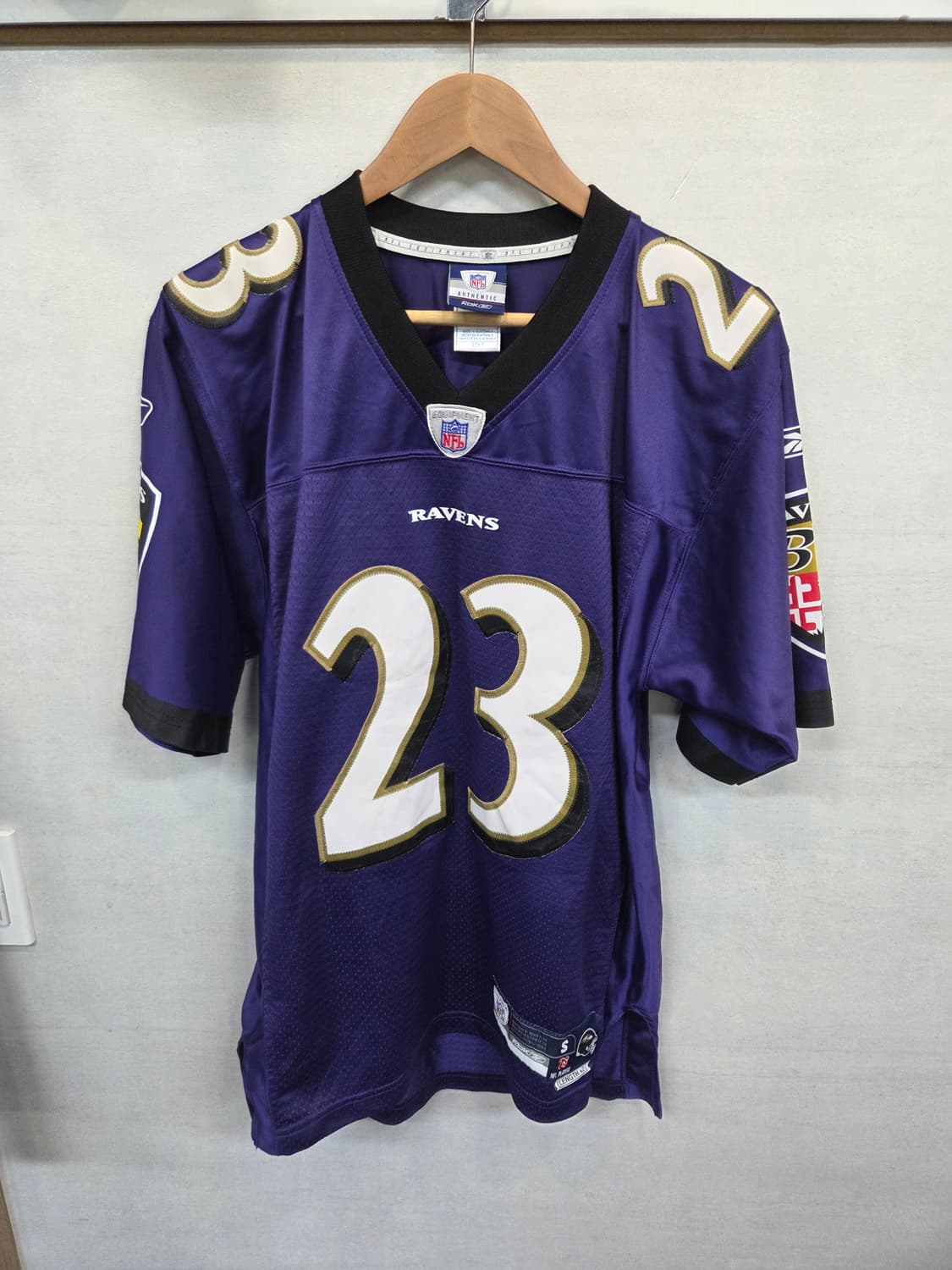 리복 nfl 볼티모어 레이븐스 럭비져지 반팔 s 상품이미지1