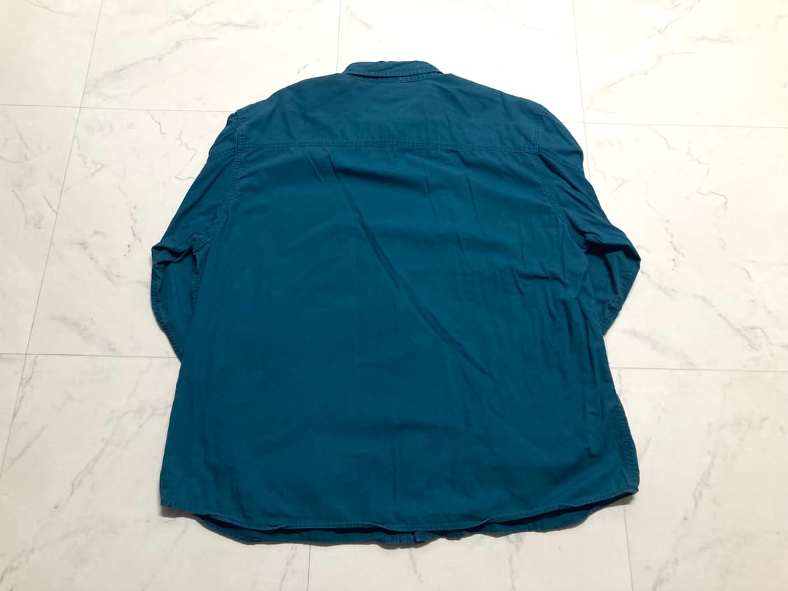 칼하트 오버핏 그린블루 워크 셔츠 남방 110-115 상품이미지2