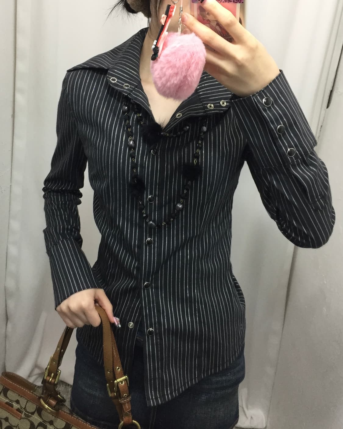 스트라이프 갸루 코디 🦓 상품이미지1