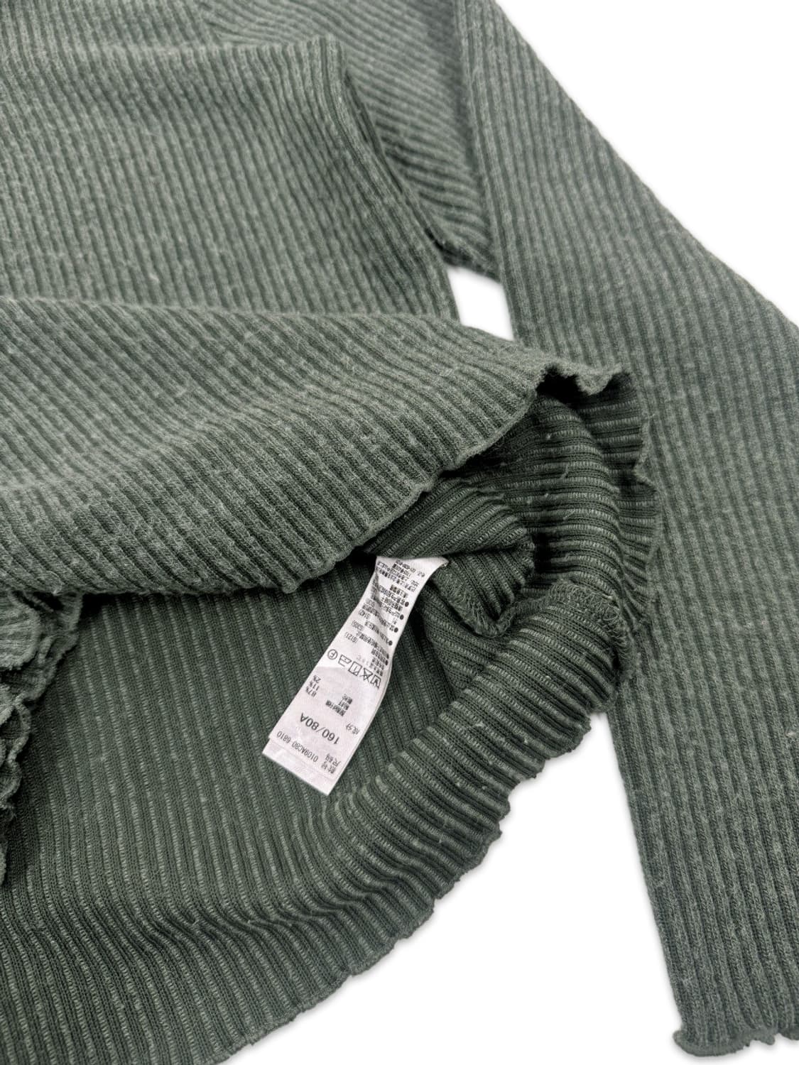 빈티지 Moussy 그린 리본 긴팔 니트 상품이미지4
