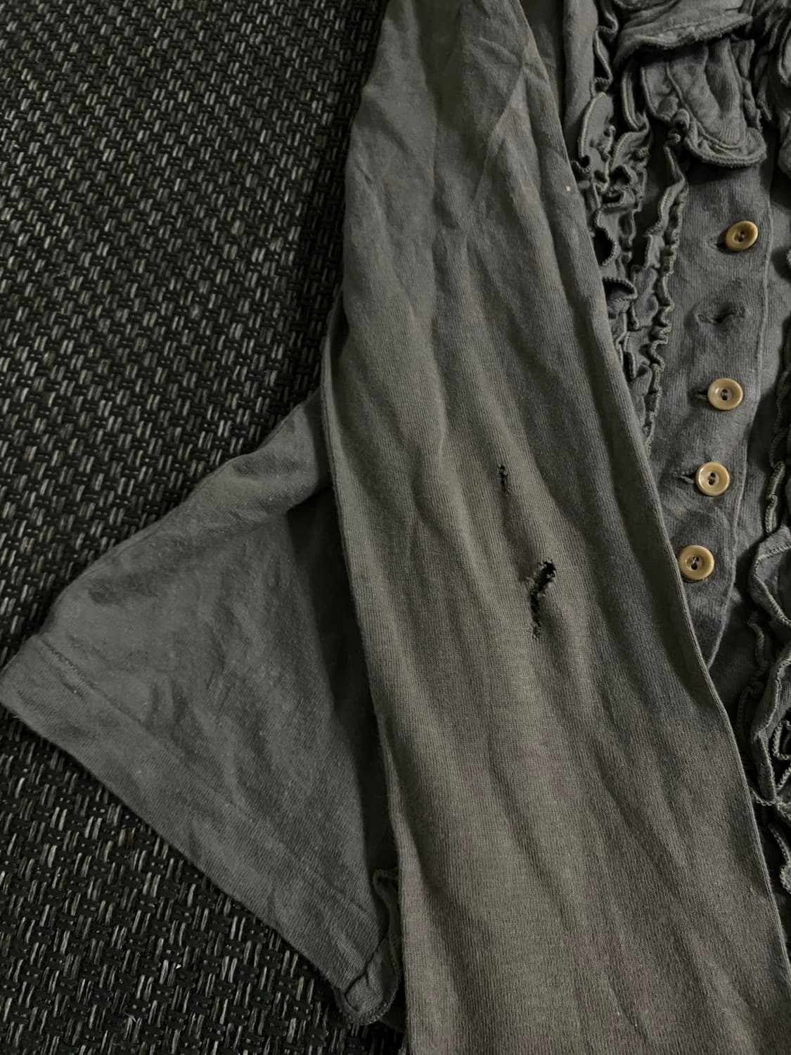 Big Ribbon Frill Detail Shirts 상품이미지6