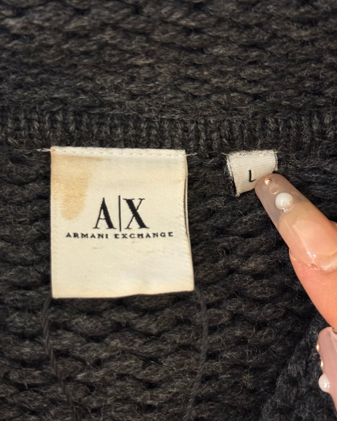 Armani Exchange 2way 니트 후드집업 상품이미지5