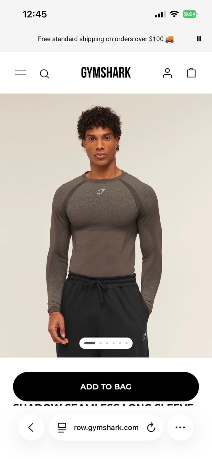 짐샤크 SHADOW SEAMLESS LONG SLEEVE T-SHIRT 상품이미지1