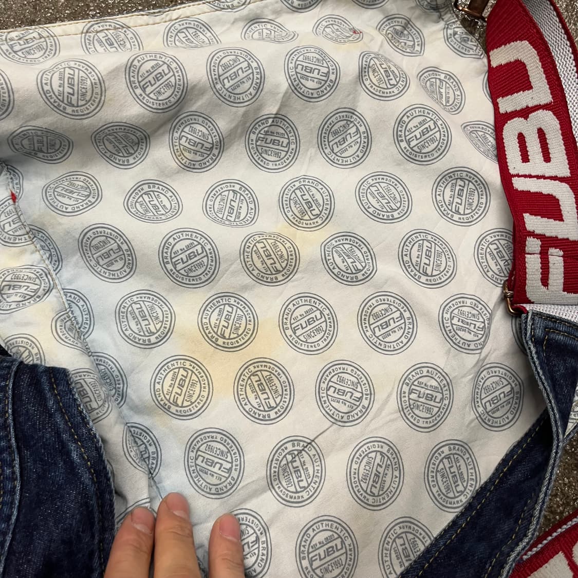 90s Fubu 올드스쿨 데님 오버롤 (L) 상품이미지6