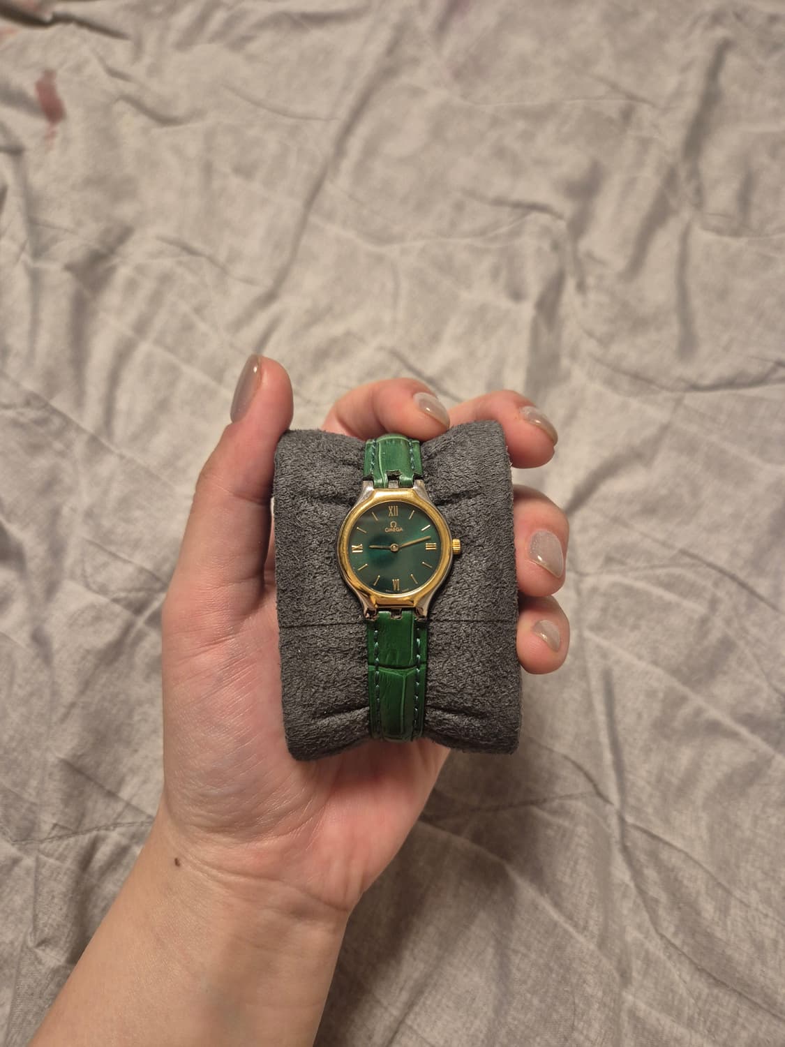 오메가 드빌 녹판 18K콤비 여성용 시계 (점검완료!! 희귀!!) 상품이미지2