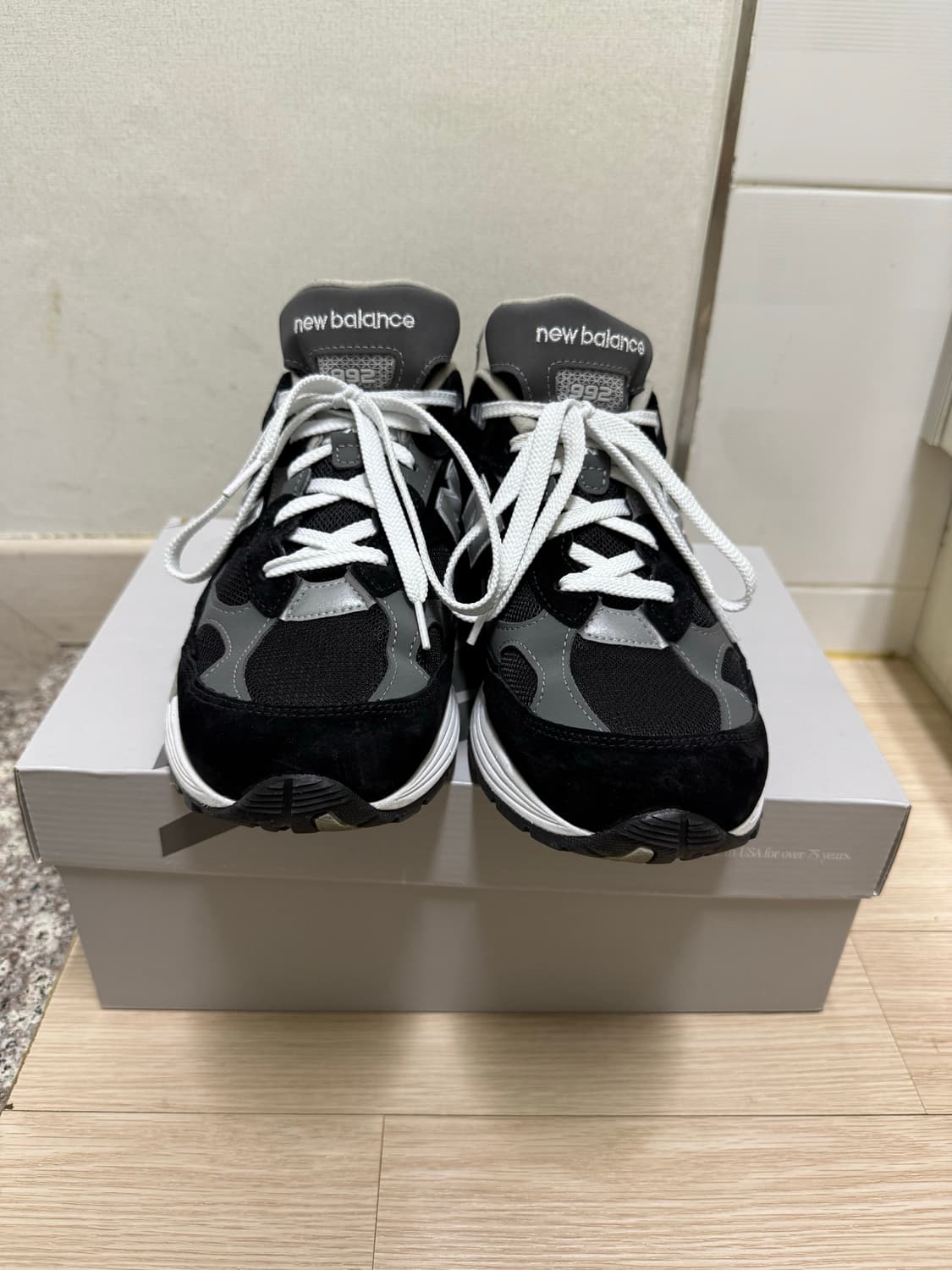 (270)뉴발란스 992 블랙/그레이 상품이미지1
