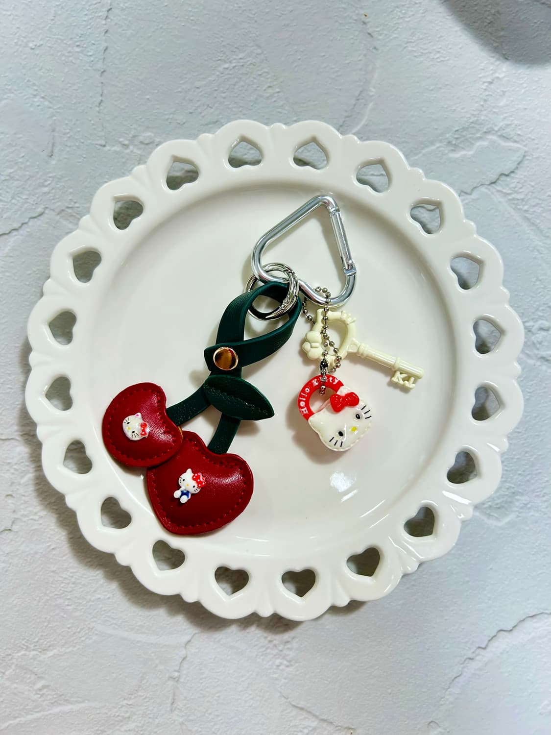 미니 키티 체리 커스텀키링 상품이미지2