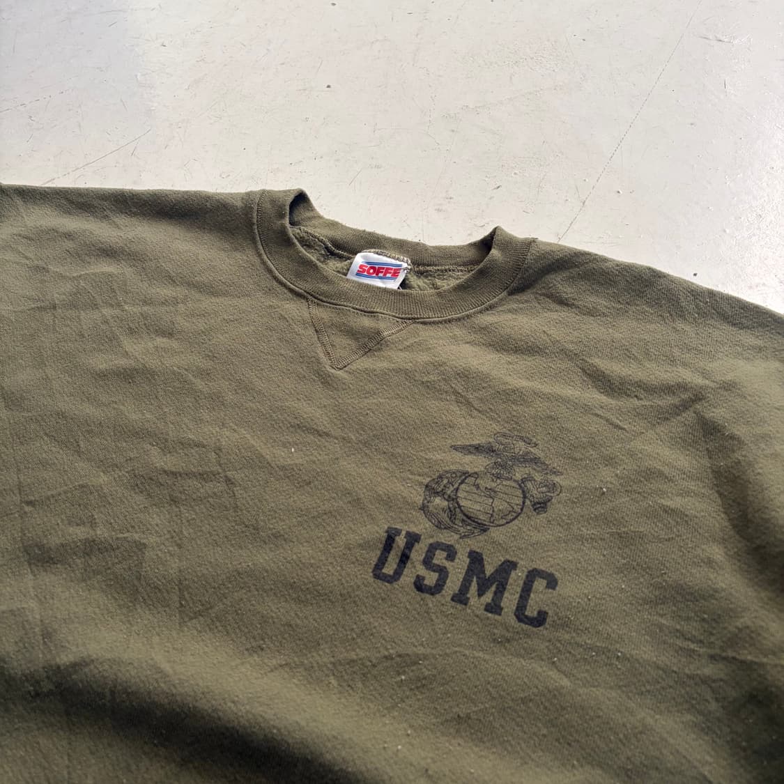 USMC SOFFE OG 빈티지 스웻셔츠 XL 상품이미지4