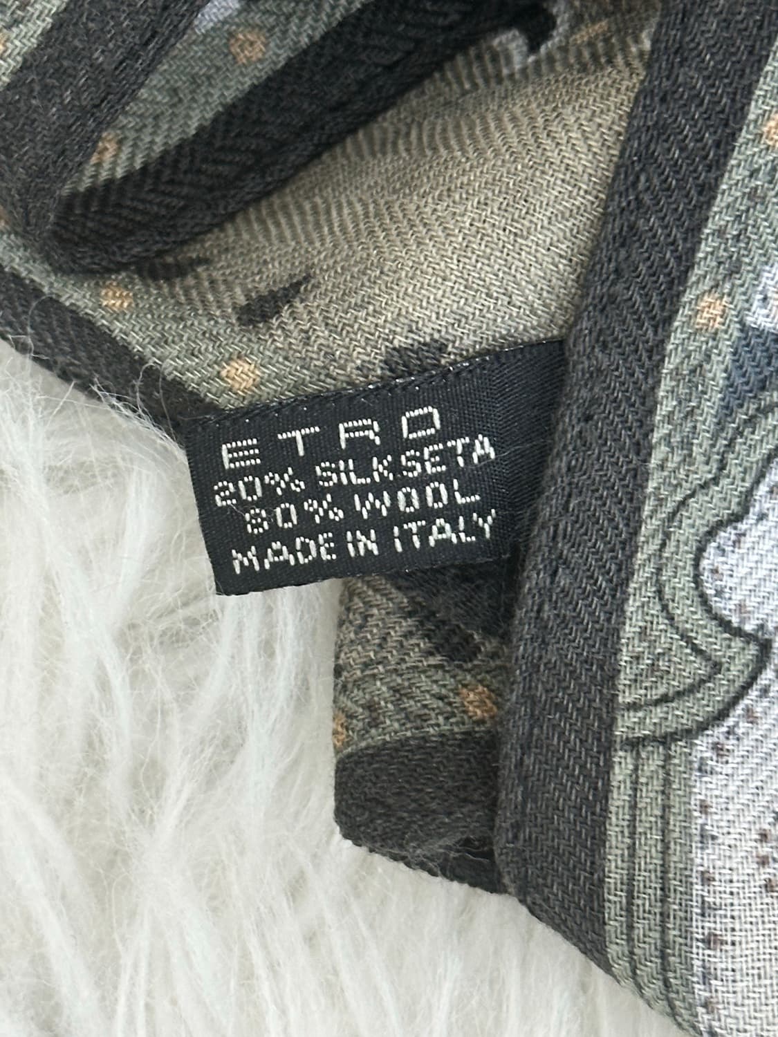 에트로 울 실크 머플러 상품이미지4