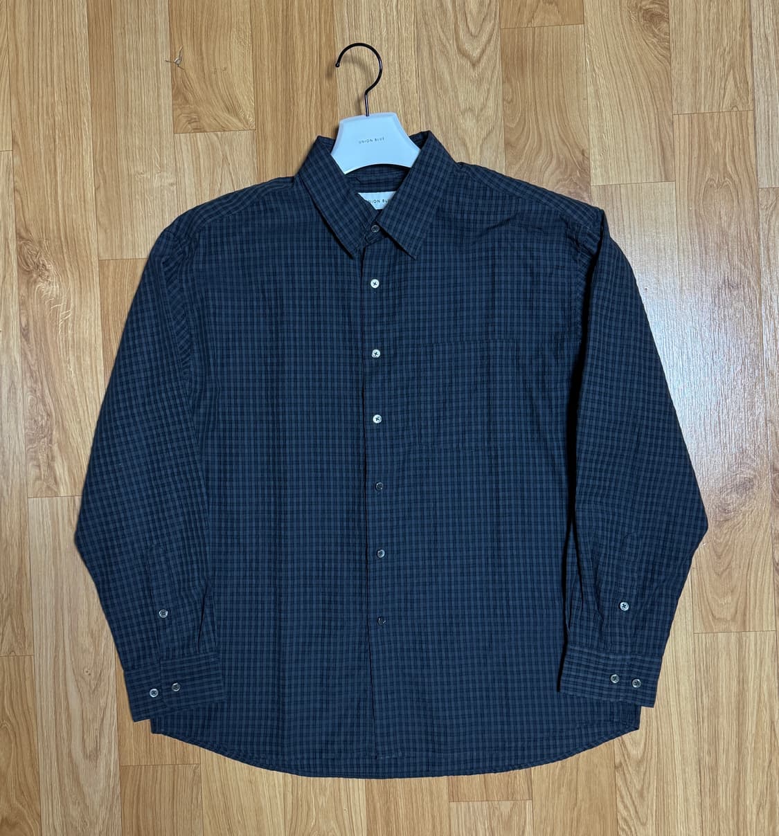 [새상품/M] 유니온블루 런드리 체크셔츠 상품이미지3