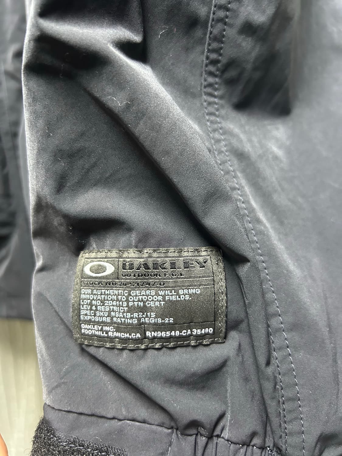 오클리 Oakley FGL Sector Jacket 5.7 팬텀 M 급처 상품이미지5