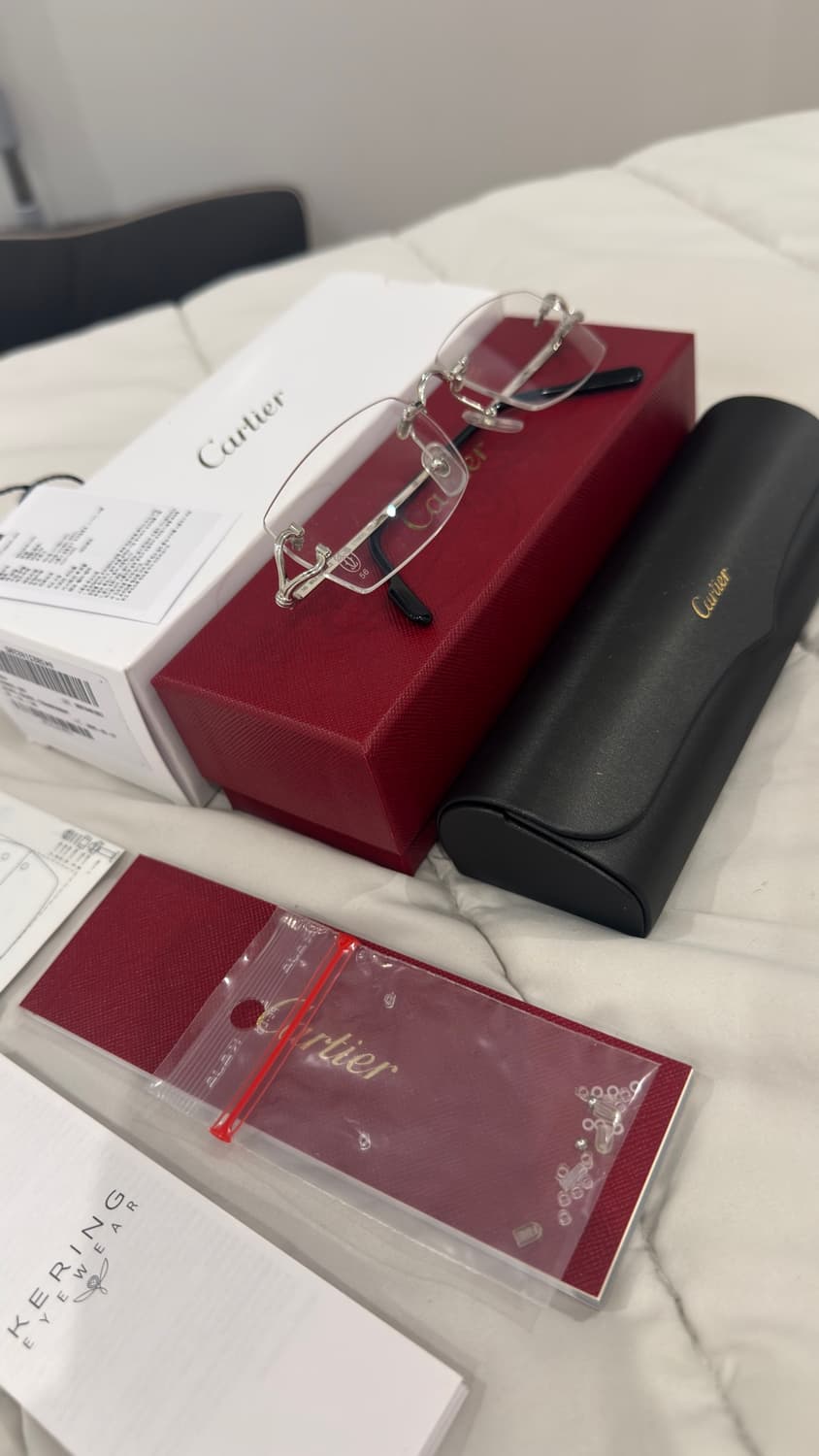 (새상품급) 까르띠에 무테 안경 ct0563o-002 상품이미지2