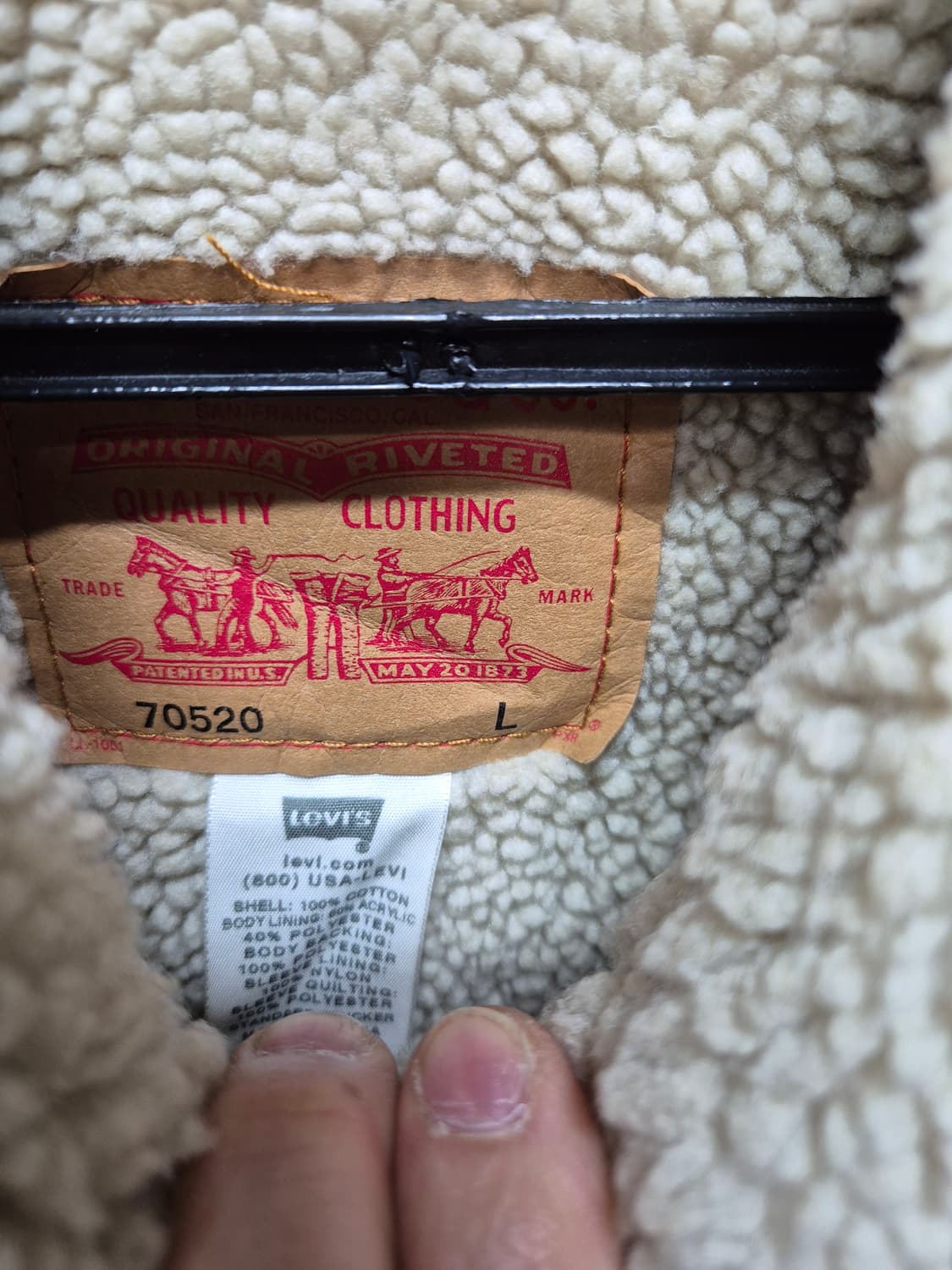 리바이스 골덴 양털자켓 상품이미지2