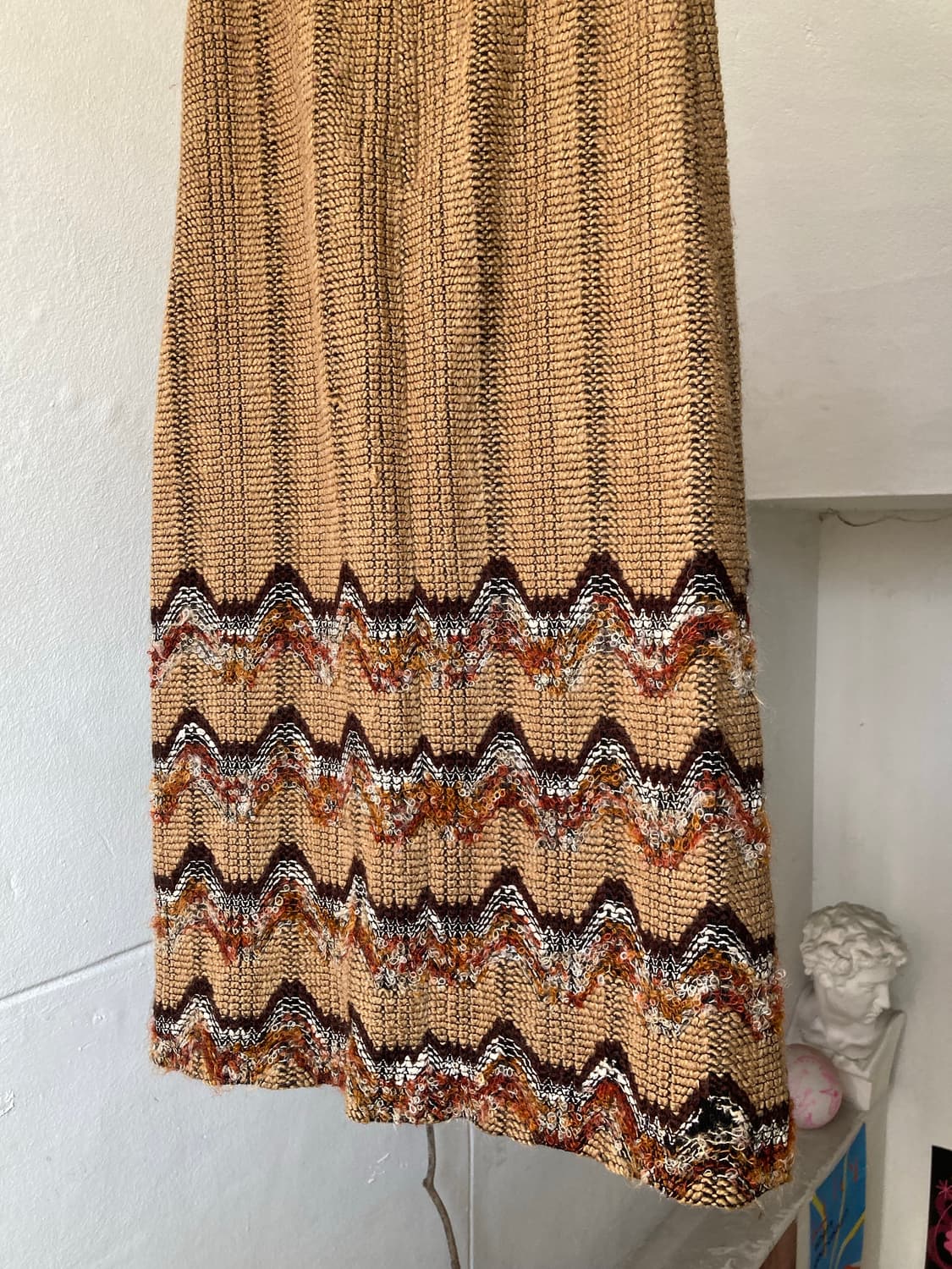 울 에스닉 패턴 롱 스커트 상품이미지6