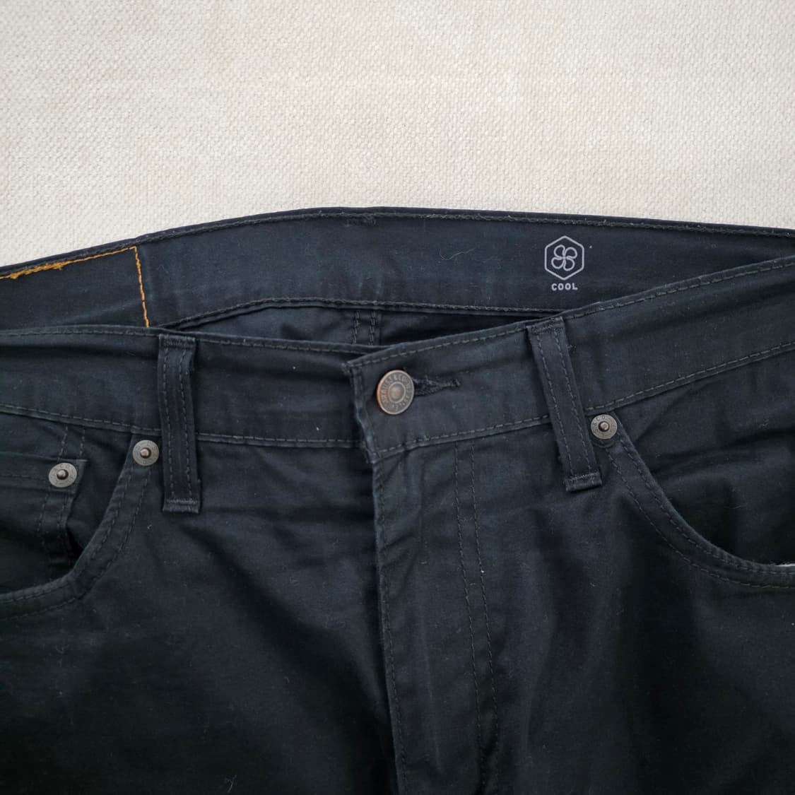 [W34 L32] 리바이스 511 블랙 면바지 1230J 상품이미지2