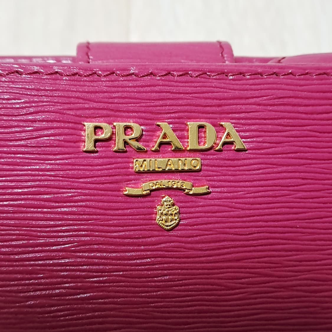 [최상급/정품] 프라다 사피아노 카프스킨 핑크지갑, 프라다지갑 상품이미지2